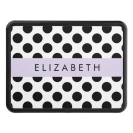 Cubierta Para Remolque Puntos de Polka blancos y negros, punteados, tu no