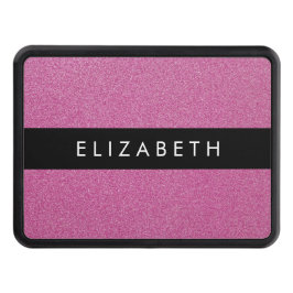 Cubierta Para Remolque Purpurina rosa, fondo Purpurina, nombre