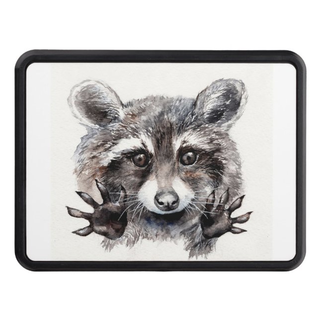 Cubierta Para Remolque Raccoon Lover Lovely Baby Raccoon (Anverso)