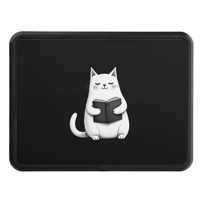 Cubierta Para Remolque Reading Cat Funny Cat Book Lover (Anverso)