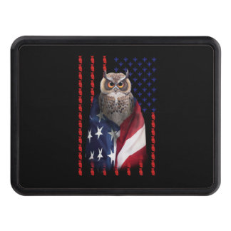 Cubierta Para Remolque Regalo de búho| Owl Guay Flag Estados Unidos