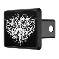 Resumen blanco: diseño tribal cardíaco roto