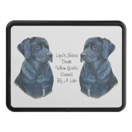Cubierta Para Remolque Retrato mascota de perro labrador negro