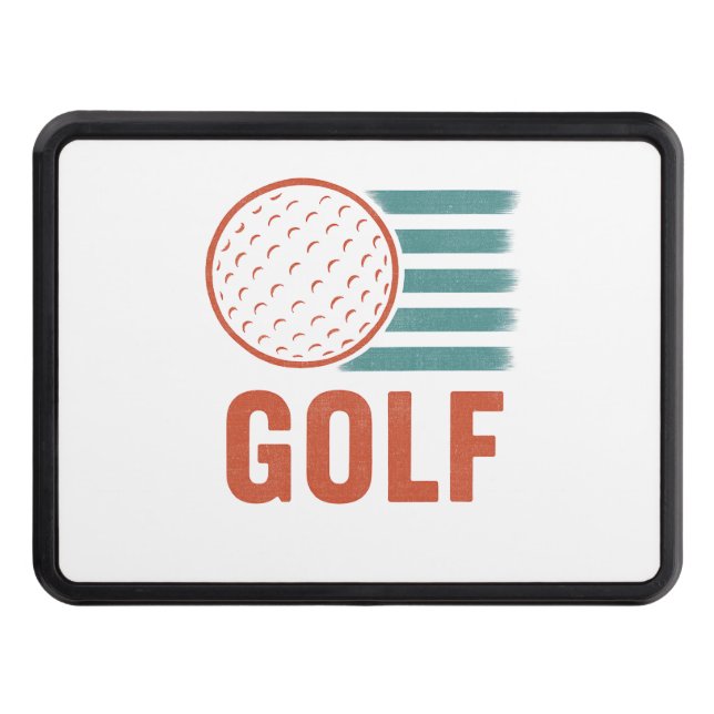Cubierta Para Remolque Retro Grunge Golf (Anverso)