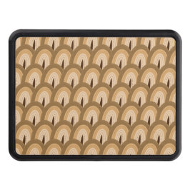 Cubierta Para Remolque Retro Rainbow Boho Brown Tan