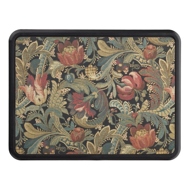 Cubierta Para Remolque Rich Floral Tapestry Brocade Antiguo Clásico (Anverso)