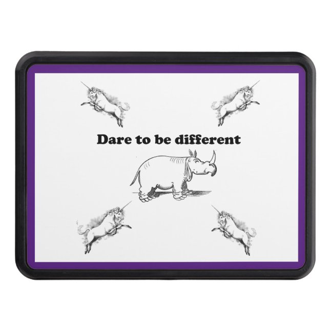 Cubierta Para Remolque Rinocerontes entre los unicornios se atreven a ser (Anverso)