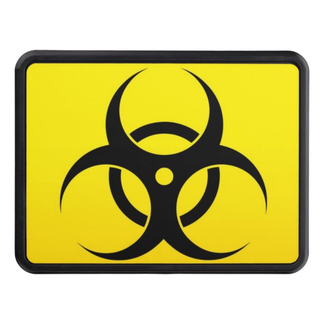 Cubierta Para Remolque Rótulo amarillo Geeky del Biohazard (Anverso)