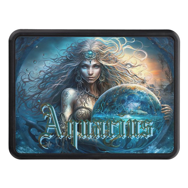Cubierta Para Remolque Rótulo Aquarius Zodiac (Anverso)