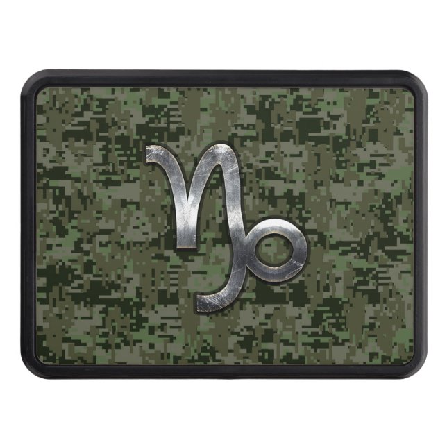 Cubierta Para Remolque Rótulo Zodiac de Capricornio sobre camo digital ve (Anverso)