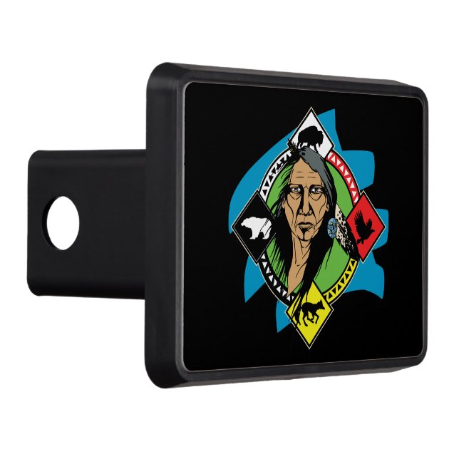 Cubierta Para Remolque Rueda de la medicina del nativo americano (Derecha)