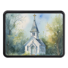 Cubierta Para Remolque Rustic Church Path in Wildflower Meadow