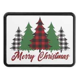 Cubierta Para Remolque Rustic Red Plaid Merry Christmas Trees