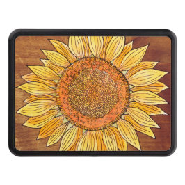 Cubierta Para Remolque Rústico elegante Boho Sunflower Art Farmhouse