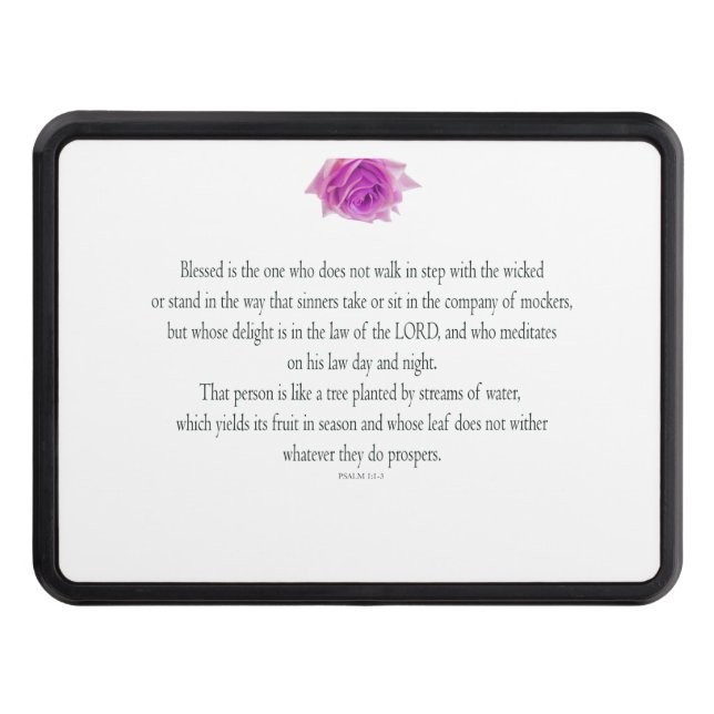 Cubierta Para Remolque Salmo 1, Bendiciones que una no, Flor rosa (Anverso)