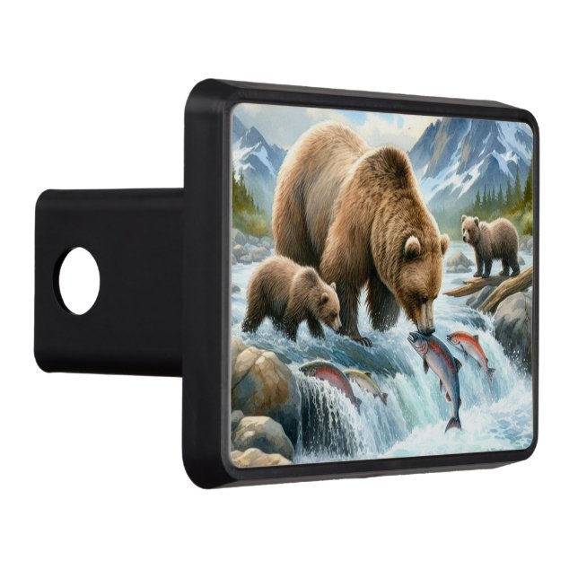 Cubierta Para Remolque Salmón de caza de oso pardo (Derecha)