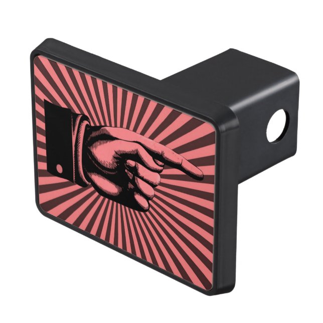 Cubierta Para Remolque Salto al sol del dedo apuntando - Rojo (Parte superior derecha)
