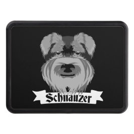 Cubierta Para Remolque Schnauzer negro y gris