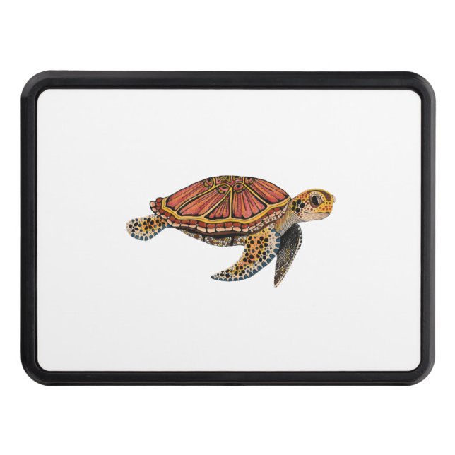 Cubierta Para Remolque Sea Turtle Totem Animal (Anverso)