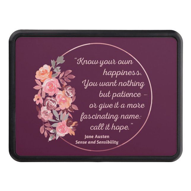 Cubierta Para Remolque Sense And Sensibility Quote I - Cute Style (Anverso)