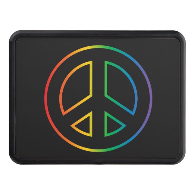 Cubierta Para Remolque Signo de paz arcoiris (Anverso)