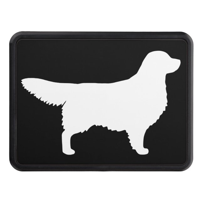 Cubierta Para Remolque Silhouette White Golden Retriever | Perro Lover (Anverso)