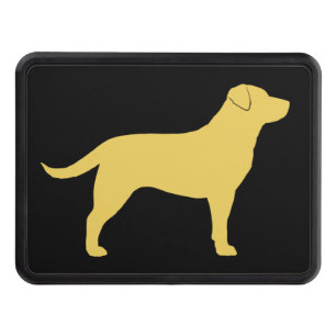 Cubierta Para Remolque Silueta amarilla del labrador retriever