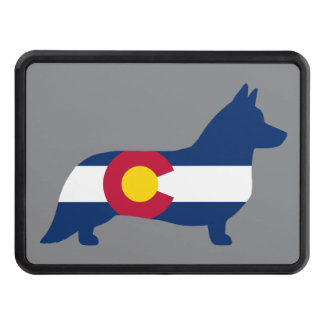 Cubierta Para Remolque Silueta del Corgi Galés de la rebeca de la bandera