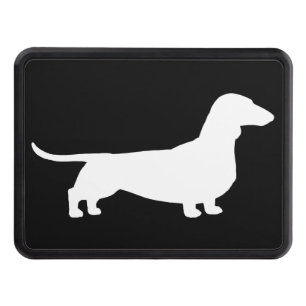 Cubierta Para Remolque Silueta del Dachshund - perro de pelo corto de la