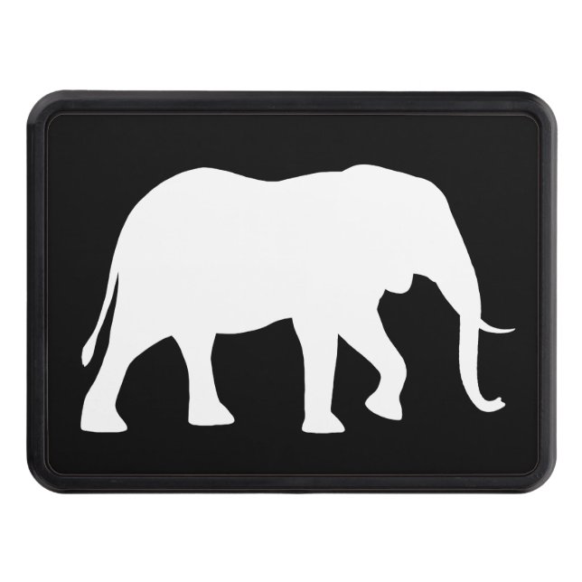 Cubierta Para Remolque Silueta del elefante africano (Anverso)