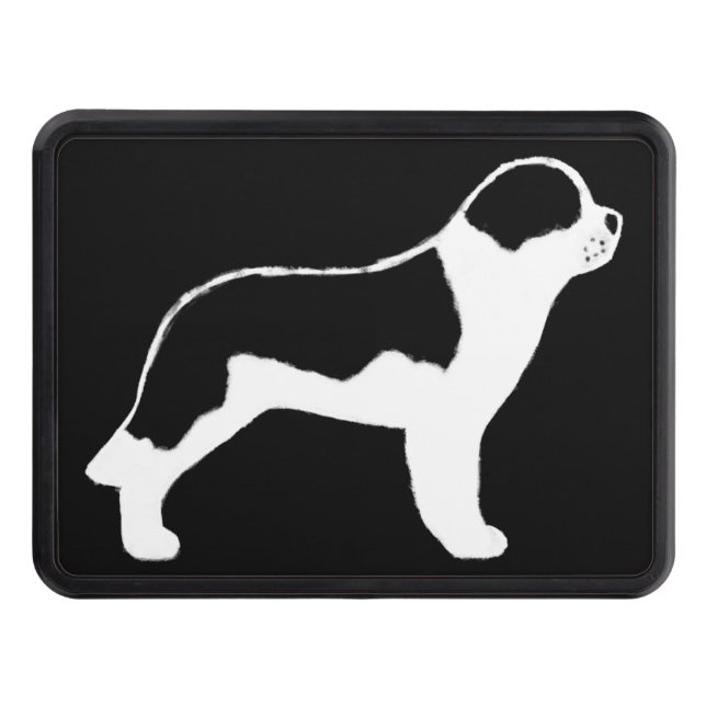 Cubierta Para Remolque Silueta del perro de St Bernard (Anverso)