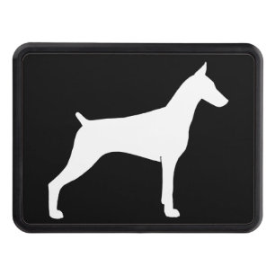 Cubierta Para Remolque Silueta del Pinscher del Doberman