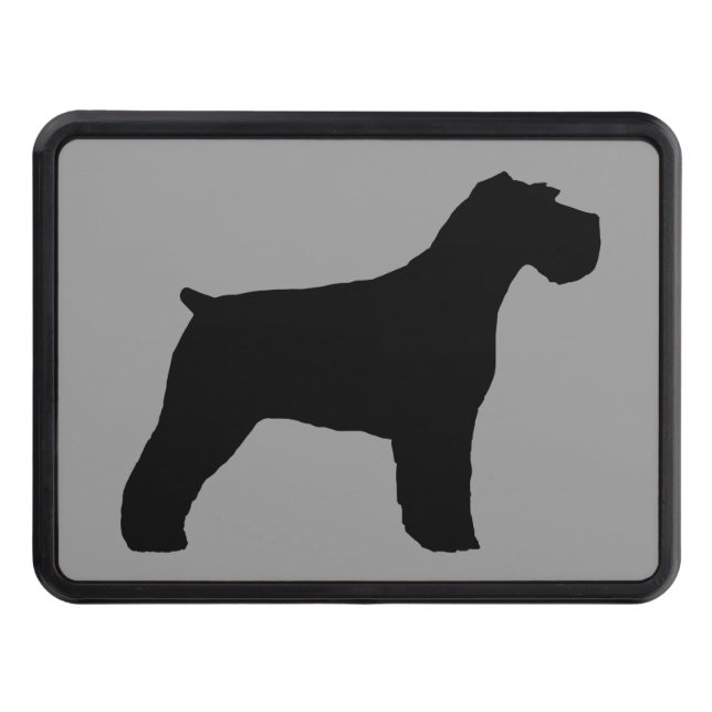 Cubierta Para Remolque Silueta del Schnauzer (oídos naturales) (Anverso)