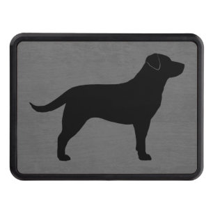 Cubierta Para Remolque Silueta negra del labrador retriever