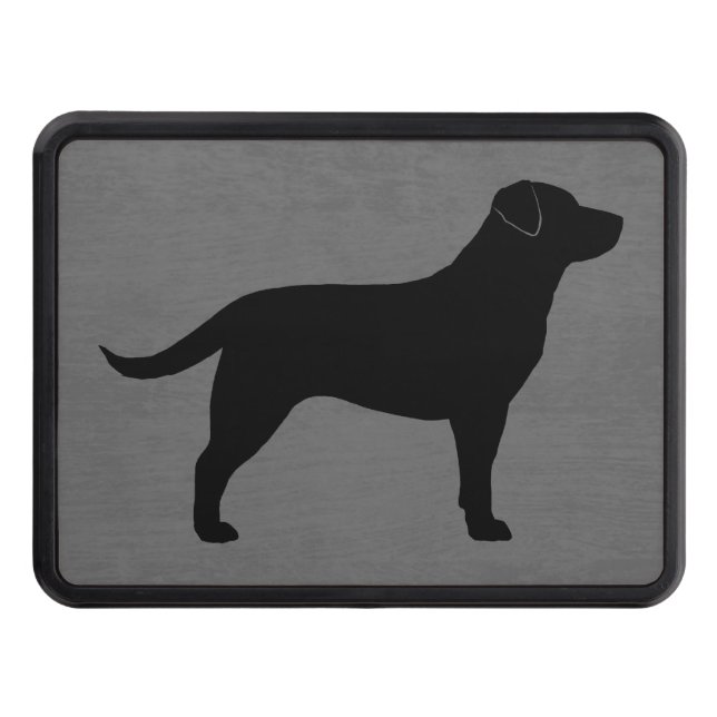 Cubierta Para Remolque Silueta negra del labrador retriever (Anverso)