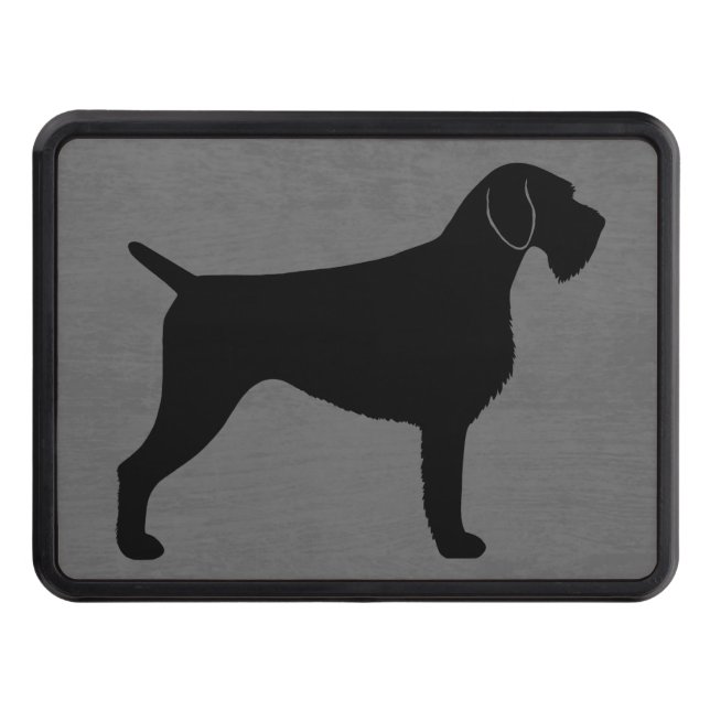 Cubierta Para Remolque Silueta Wirehaired alemana del indicador (Anverso)