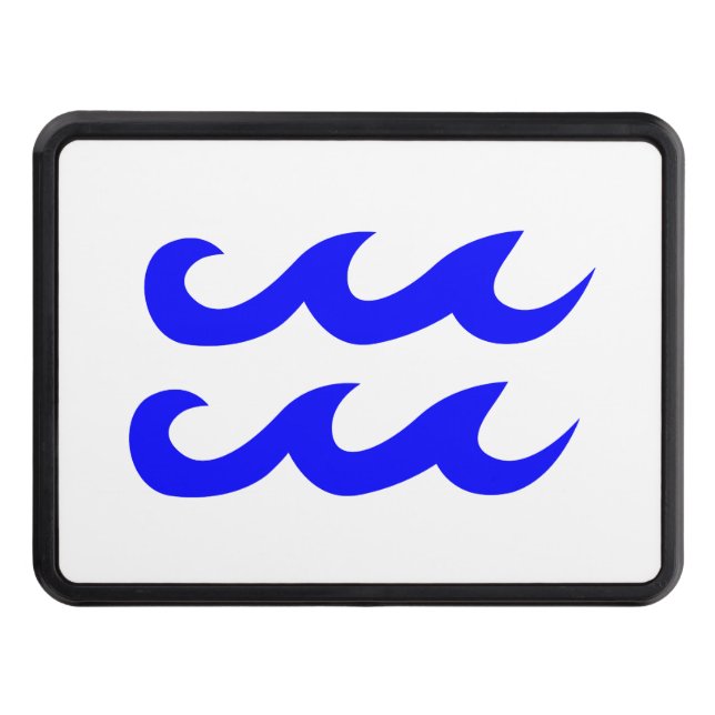 Cubierta Para Remolque Símbolo azul acuario zodiaco (Anverso)