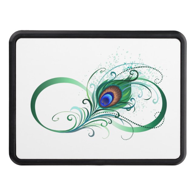 Cubierta Para Remolque Símbolo infinito con pluma de pavo real (Anverso)