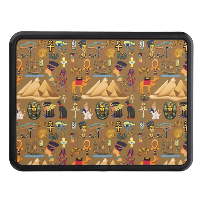 Cubierta Para Remolque Símbolo jeroglífico del patrón egipcio antiguo (Anverso)