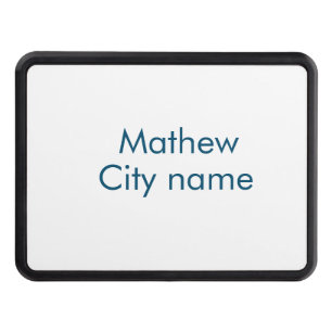 Cubierta Para Remolque simple letra inicial monograma añada su nombre