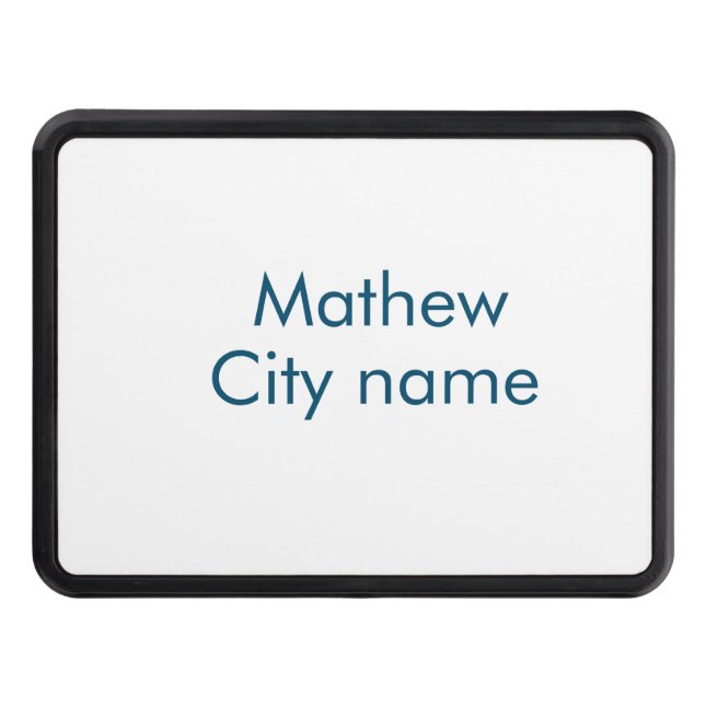 Cubierta Para Remolque simple letra inicial monograma añada su nombre (Anverso)