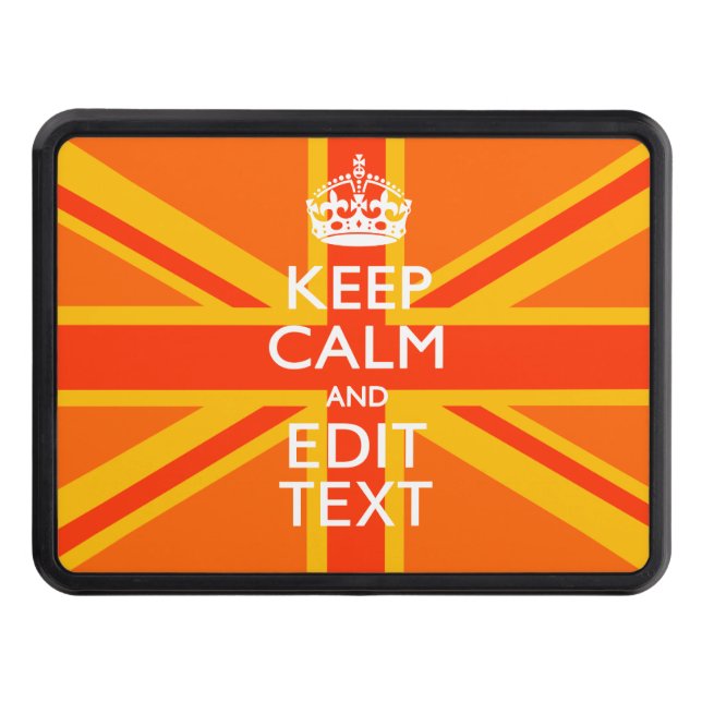 Cubierta Para Remolque Sindicato naranja Jack Bandera Británica (Anverso)