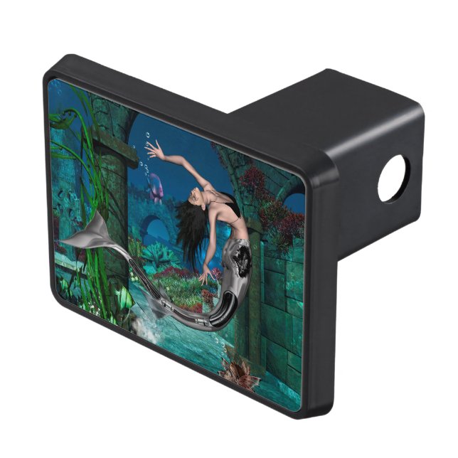 Cubierta Para Remolque Sirena maravillosa con los pescados de la fantasía (Parte superior derecha)