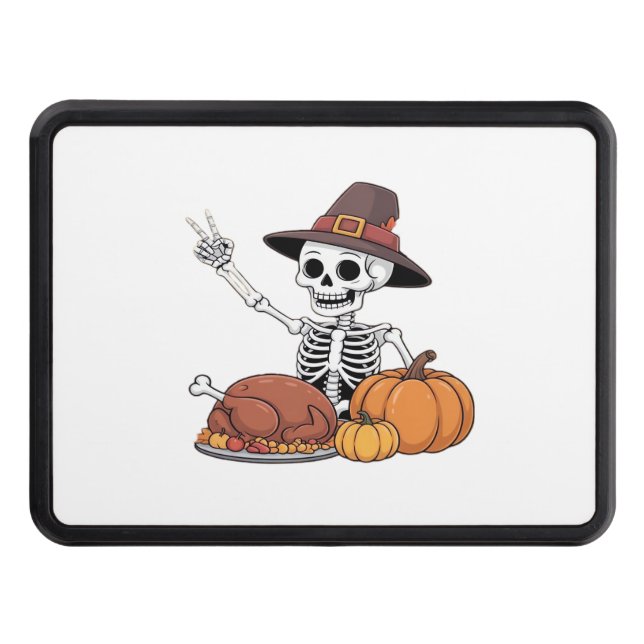 Cubierta Para Remolque Skeleton de Acción de Gracias Skeleton Gracioso Ro (Anverso)