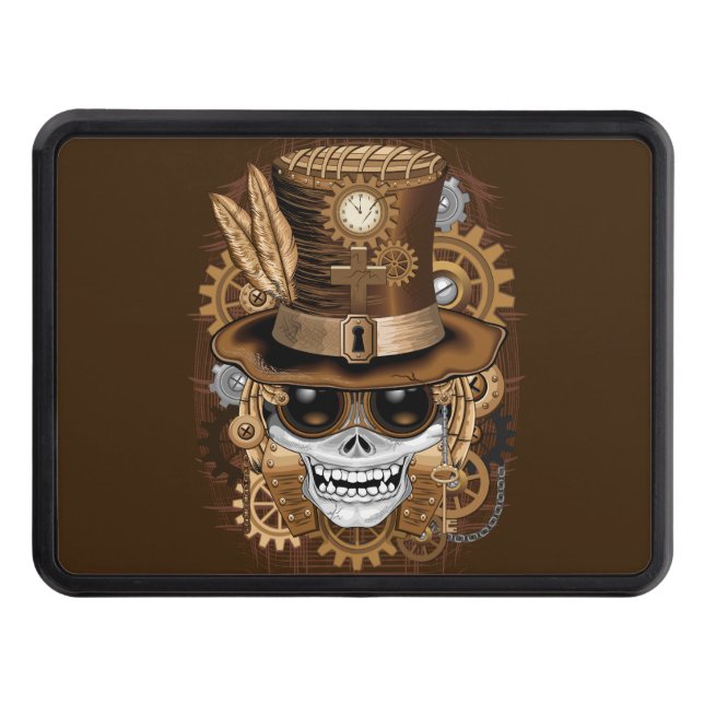 Cubierta Para Remolque Skull Steampunk Voodoo Retro Machine (Anverso)