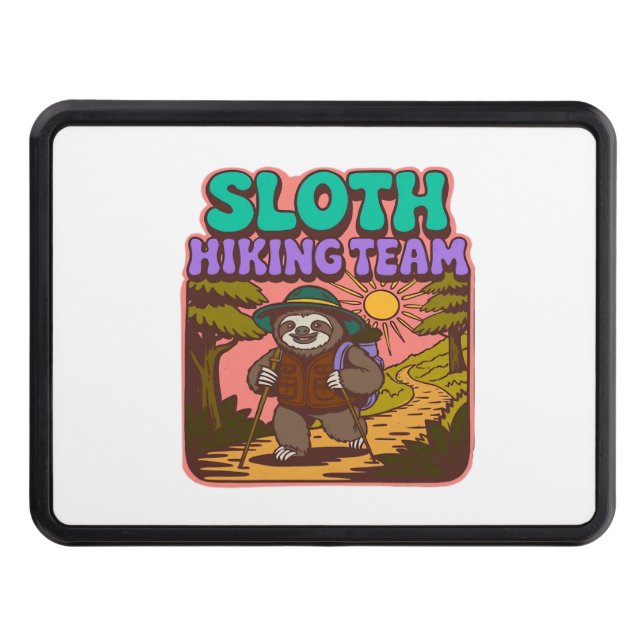 Cubierta Para Remolque Sloth Hiking Team Oversized T-Shirt (Anverso)