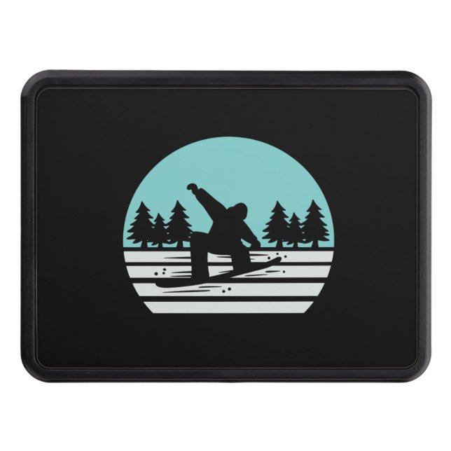 Cubierta Para Remolque Snowboarding Retro Vintage (Anverso)