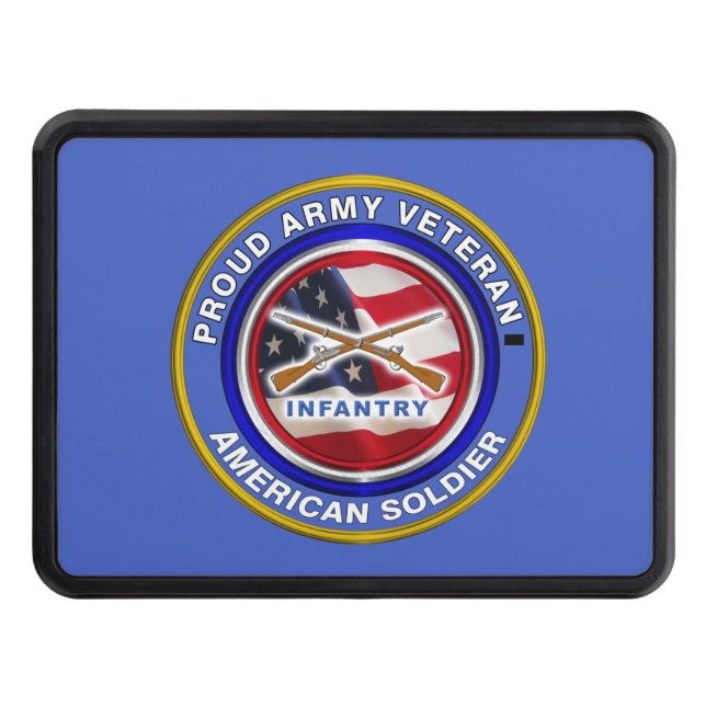 Cubierta Para Remolque Soldado veterano de infantería del ejército orgull (Anverso)