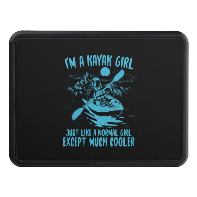 Cubierta Para Remolque Soy Un Chica Kayak (Anverso)