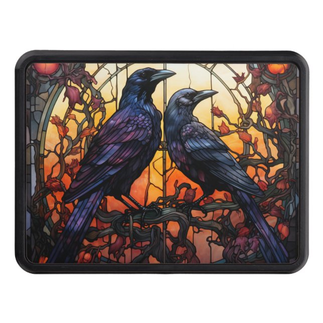 Cubierta Para Remolque StainGlass Ravens (Anverso)